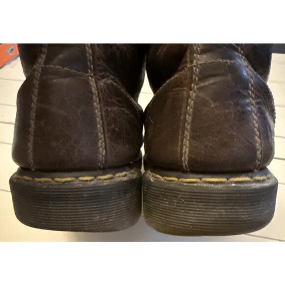 Vintage Dr. Martens Boots Mens Size 10 Brown Leather Made England AW004 90s main image 4